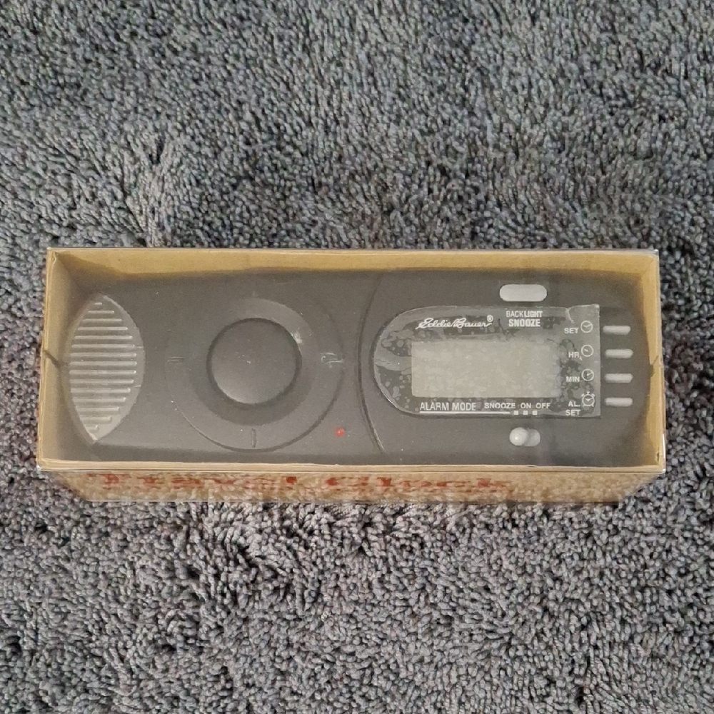 Eddie Bauer Travel Clock With Personal Security Alarm